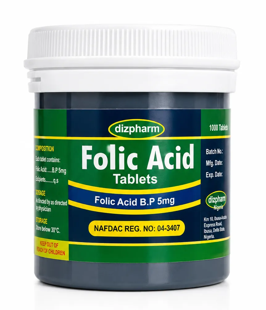 Dizpharm Folic Acid pack shot
