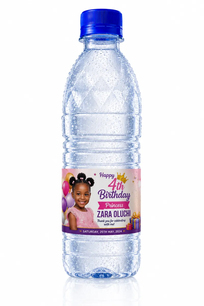 Customised Birthday Water Bottles in Nigeria — Dizpharm Nigeria
